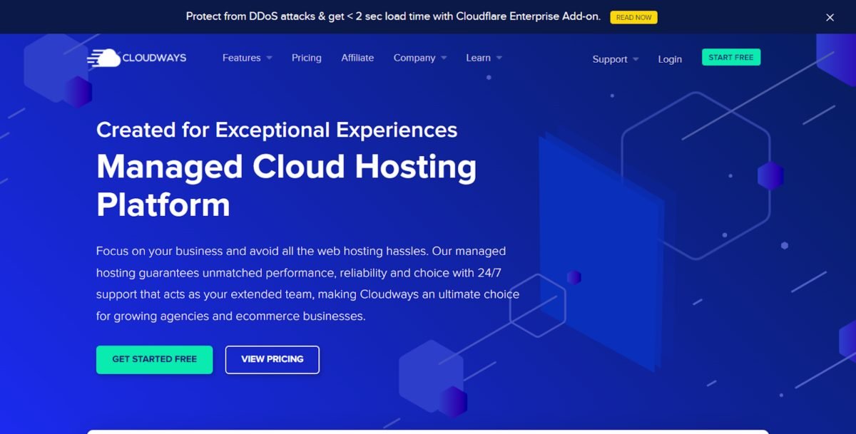 Cloudways Homepage