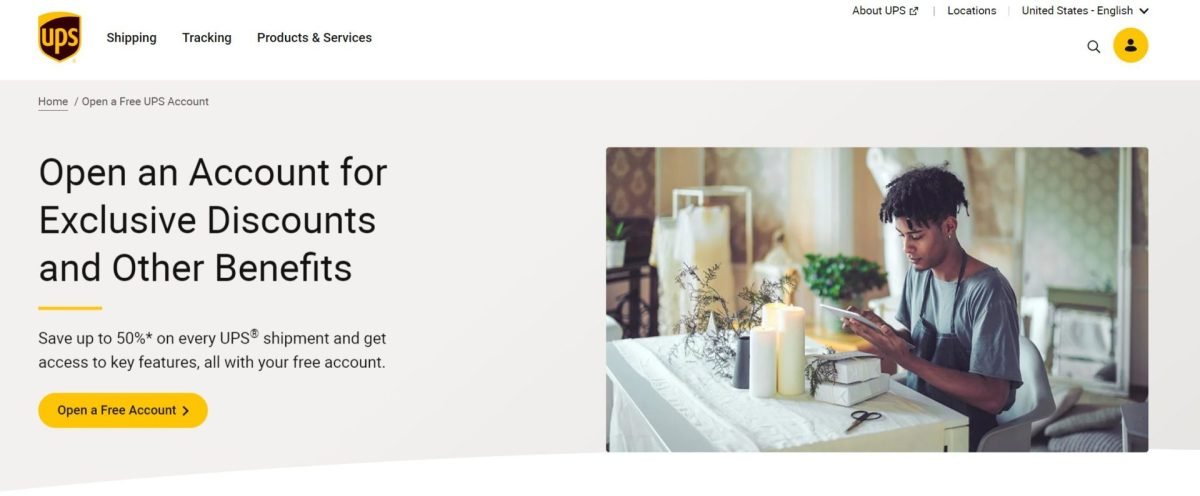 ups discounts page