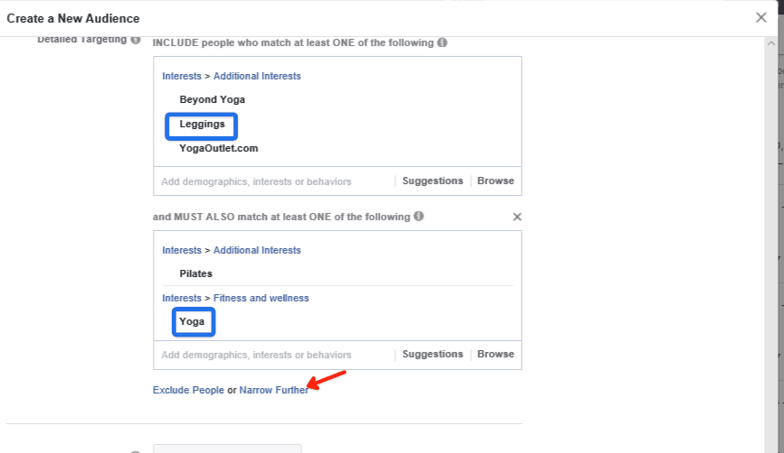 Facebook Audience Size Example