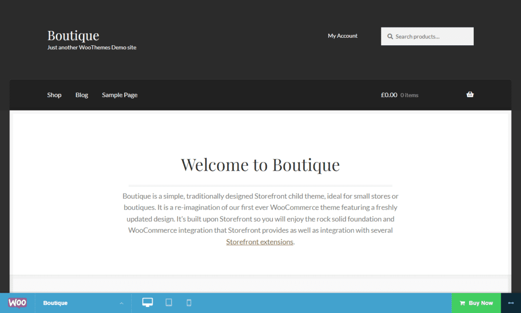 Boutique WooCommerce Theme