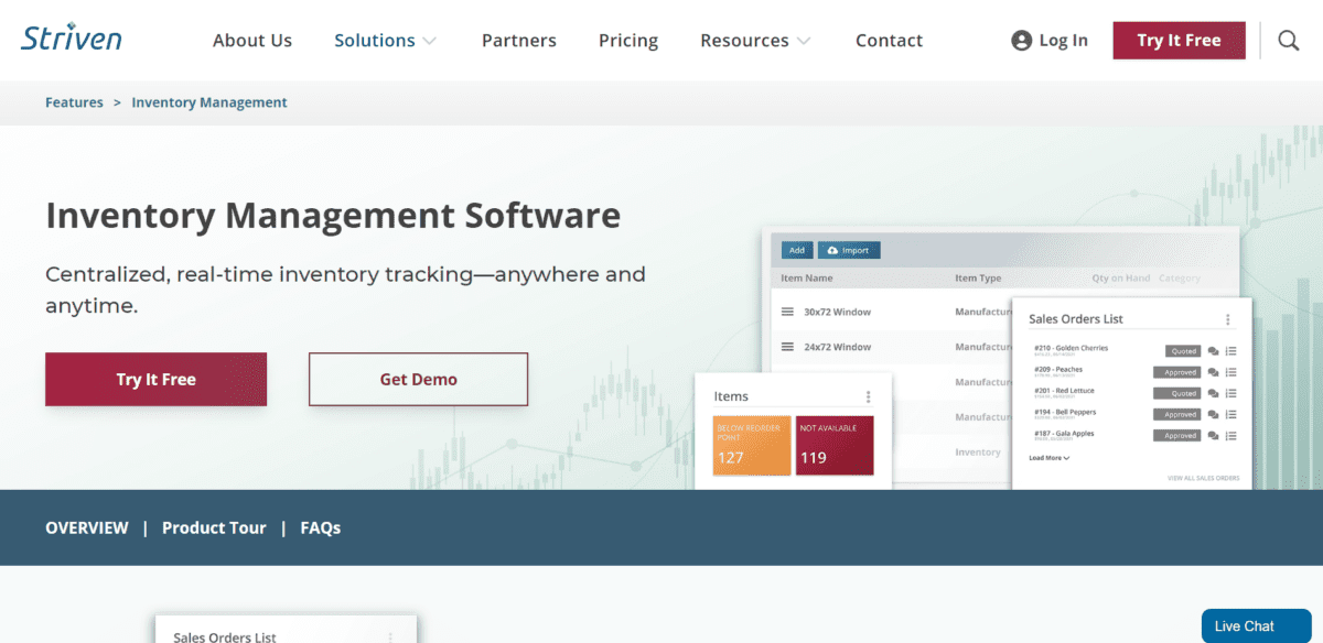 Striven Inventory Management Software