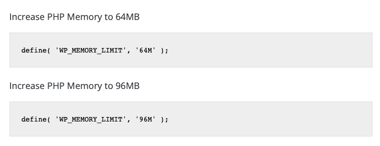 increase memory limit