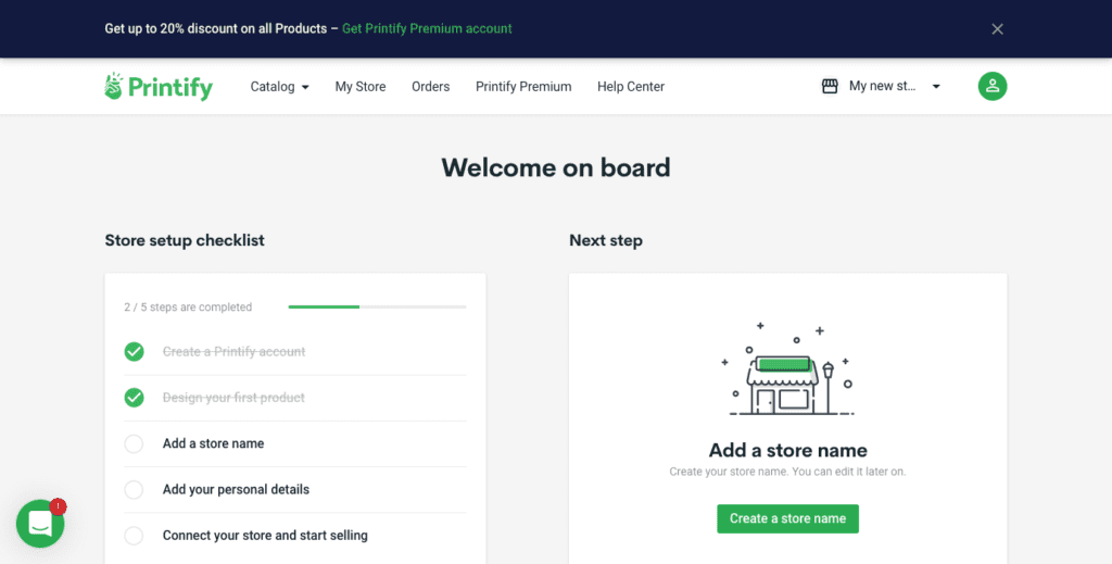 printify dashboard