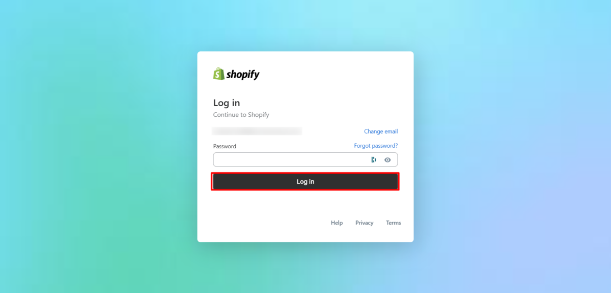 Shopify Login 