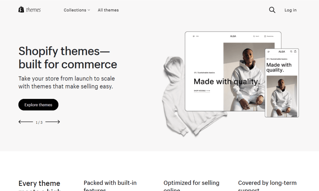 themes.shopify.com Screenshot