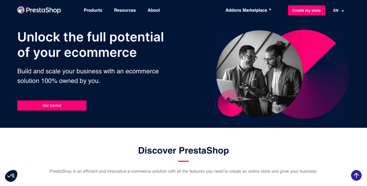 Prestashop Homepage 2022