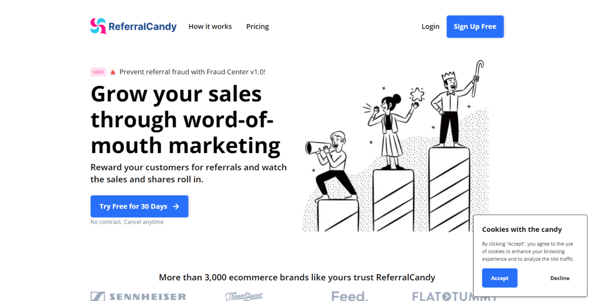 ReferralCandy Homepage